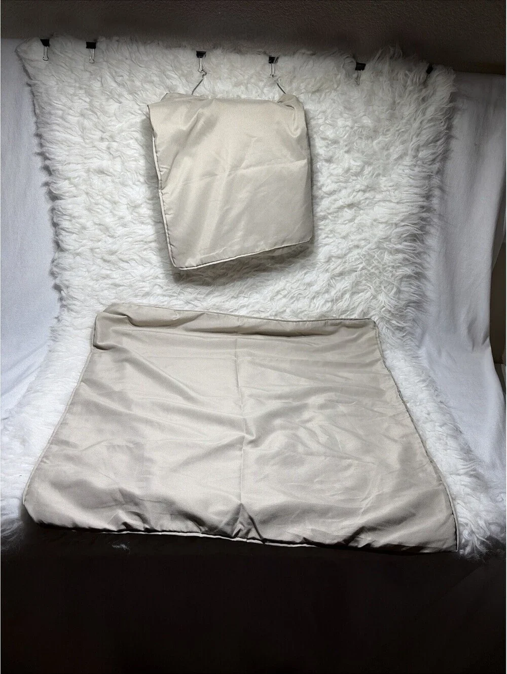 Beige   Pillowcase Covers  26x26 inches Two-Piece Set
